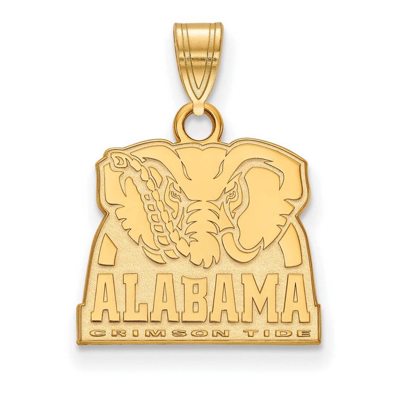 10k Yellow Gold U. Of Alabama Small Logo Pendant